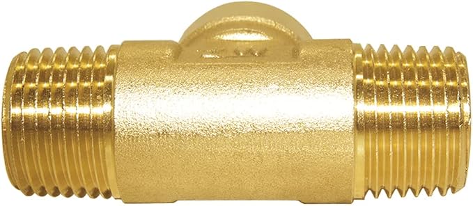 Joywayus Brass Pipe Fitting Barstock Tee 3 Way NPT 1/2" Male x 1/2" Female x - Image 4