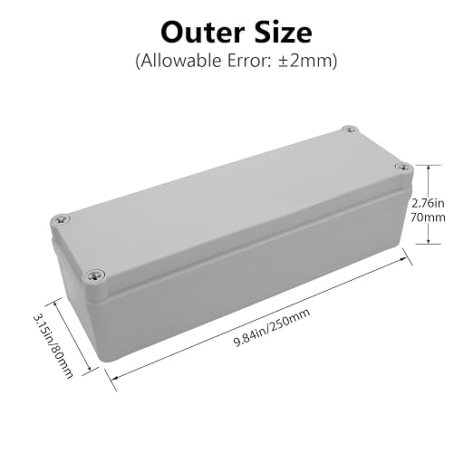 IP67 Waterproof Junction Box ABS Plastic Project Box Dustproof Electrical Box - Image 2
