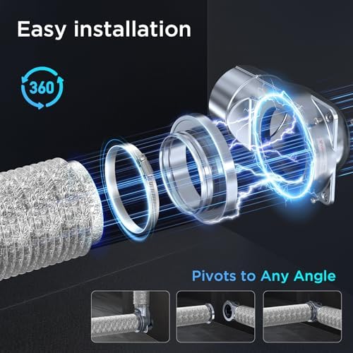 Magnetic Dryer Vent Coupling, 4-Inch Dryer Vent Connector - Image 5