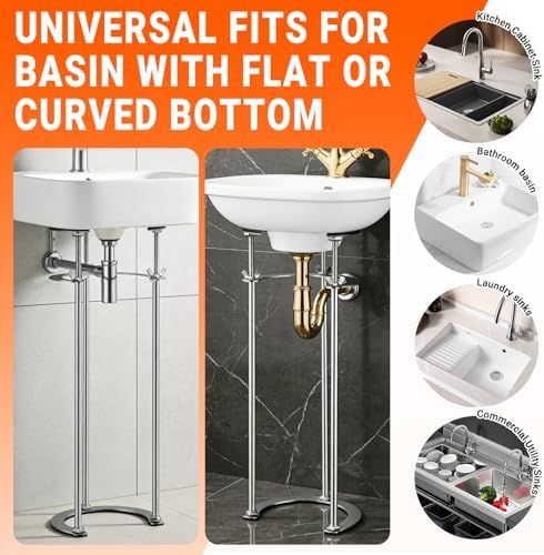Undermount Sink Brackets, Stainless Sink Support, 17.3"-28.3" Adjustable Under - Image 5