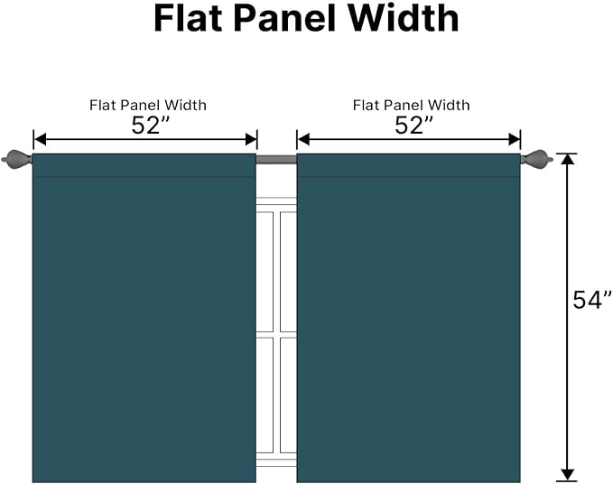 H.VERSAILTEX Blackout Curtains Thermal Insulated Window Treatment Panels Room - Image 7