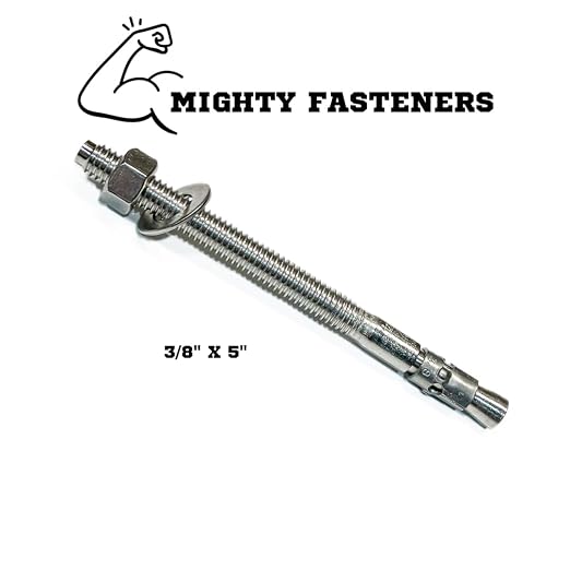 MIGHTY FASTENERS Wedge Anchors, 3/8" x 5" - Image 2
