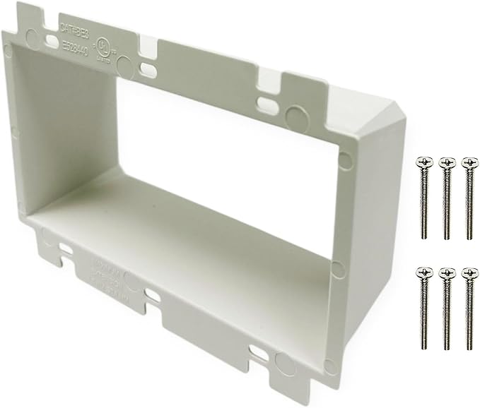 iMBAPrice IMBA-BE3 3-Gang Non-Metallic Electrical Power Outlet Box Extender by iMBAPrice
