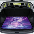 Purple Moon Dolphin Pet Friendly Trunk Mat 29"x39" by Darisoco