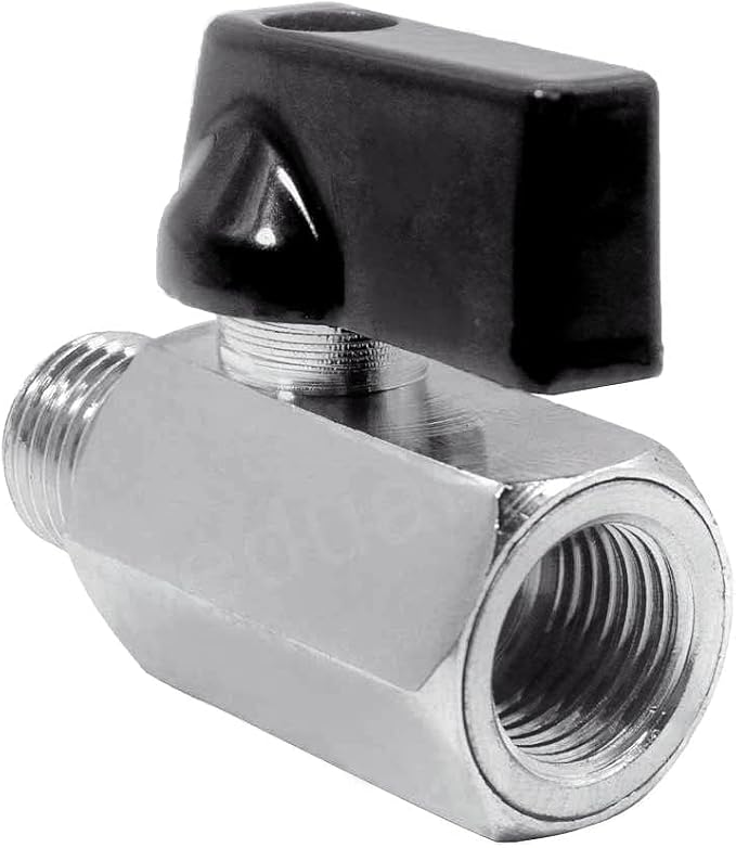 Beduan 1/4 NPT Brass Mini Ball Valve NPT Female x Male Shut-Off Valve 5 PCS - Image 4
