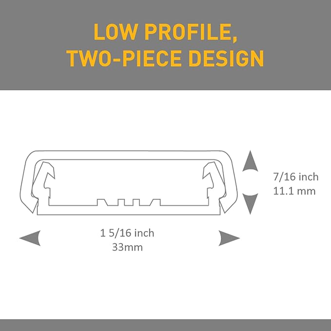 Legrand Wiremold Nonmetallic Raceway 2 Gang Deep Electrical Box White 1pk | - Image 3