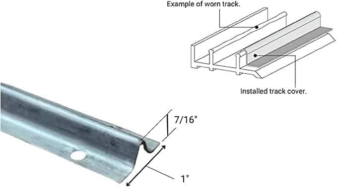 Premium Screw Down Track for Sliding Glass Doors | Stainless Steel | Patio - Image 5