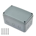 Waterproof Electrical Box, Plastic Junction Box, IP66 External Grey | 7.12 x by NineLeaf