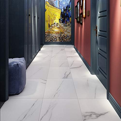 Livelynine Peel and Stick Floor Tile Stickers Waterproof Vinyl Flooring White - Image 5