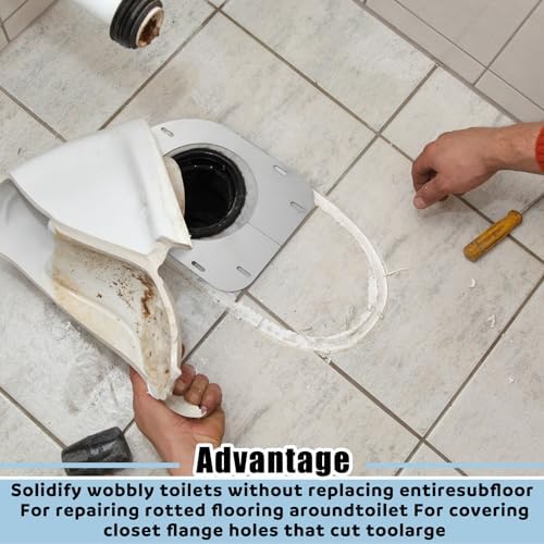 Gisafai Toilet Flange Support Plate Closet Flange Floor Repair Ring Bracket - Image 5