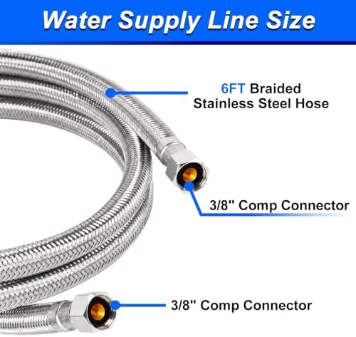 Dishwasher Installation Kit - 6 FT Supply Line - Image 2