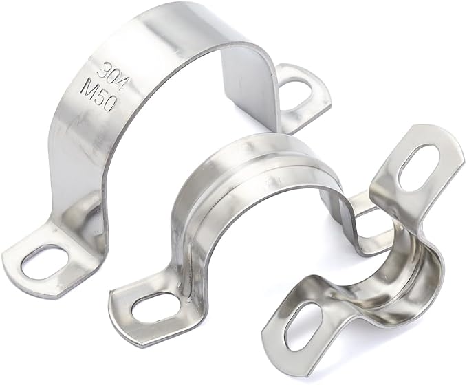10 pcs 1-3/8" Conduit Clamp 304 SS Pipe Support U Bracket, Tube Clamp - Image 6