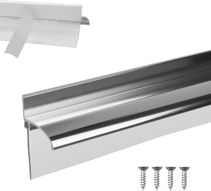 25" Shower Door Bottom Deflector by AQDD