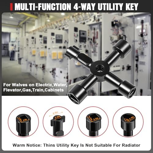 Plumbing Tools Angle Stop Wrench Kit, Ferrule Removal Tool - Image 3