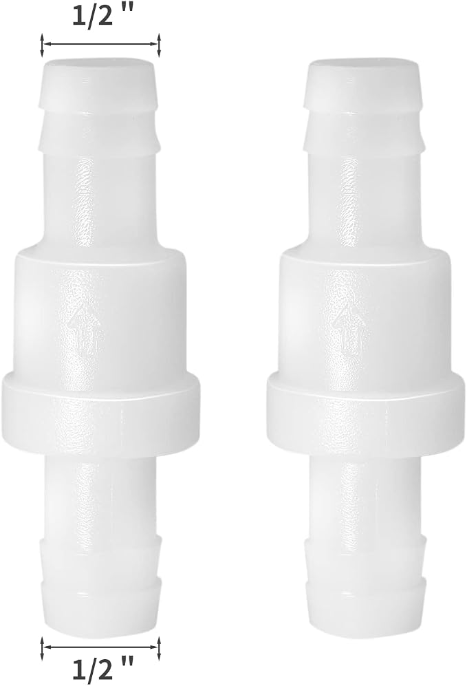 Litoexpe 6 Pcs 1/2" One Way Inline Check Valve | Ozone Resistant, Non-Return - Image 2