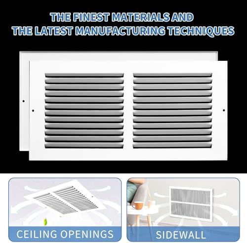 14x8 Vent Cover, Air Return Vent Cover, Cold Air Return Vent Cover 14 x 8 Wall - Image 6