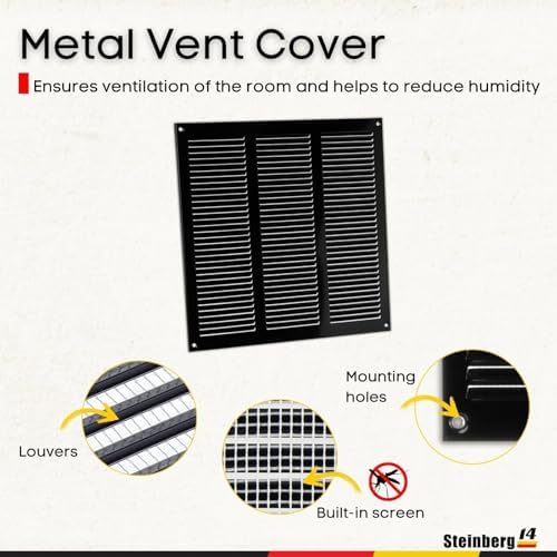 Steinberg14 Black Vent Cover 10x10 - Image 2