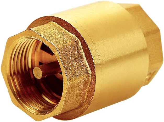 Joywayus Brass Check Valve 1" NPT Thread Female One Way Backflow Preventer - Image 5