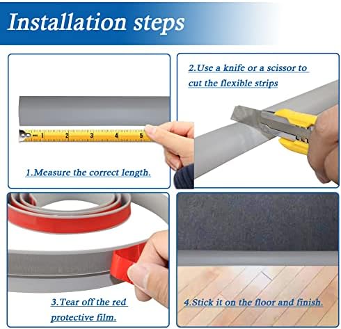 FONUNO Carpet Transition Strip Self Adhesive Floor Transition Strip - Image 5