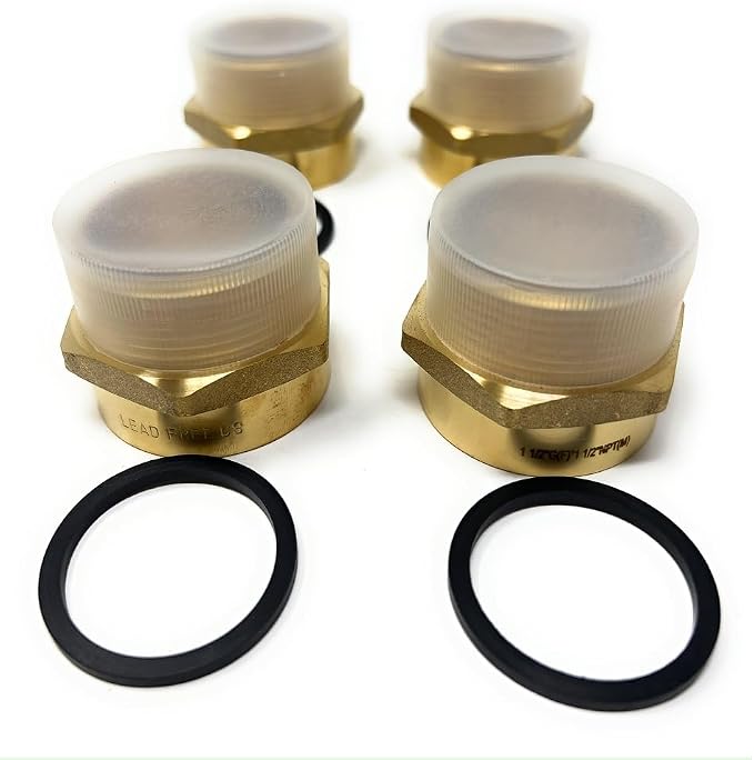 Cascada 1 1/2" G Thread Female to NPT Male Pipe Fittings | Lead-Free Brass Pipe - Image 3