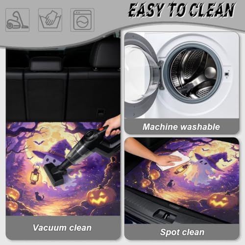 Purple Ghost Lantern All Weather Trunk Mat 29"x39" - Image 5