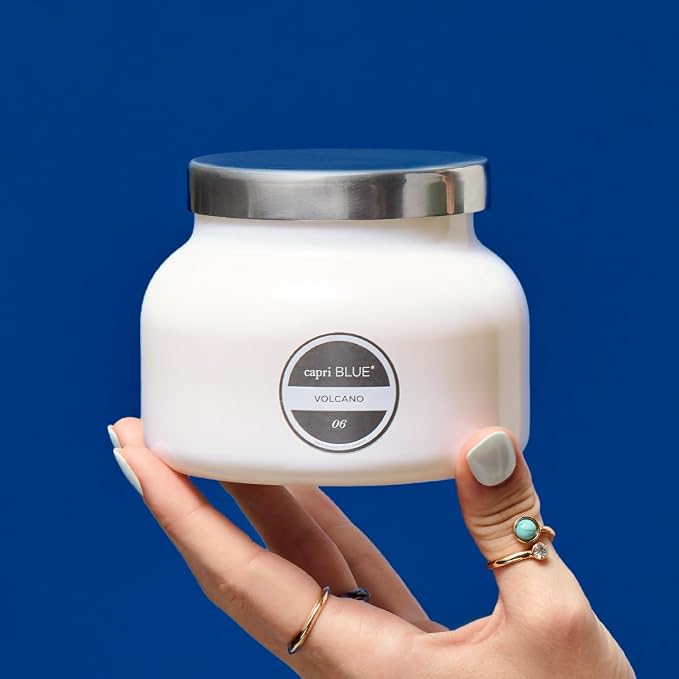 Capri Blue Volcano Scented, Glass Jar Candles - Image 4