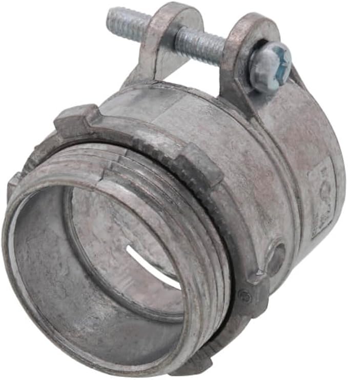 Straight Squeeze Type Single Screw BX-Flex Connector by Unknown