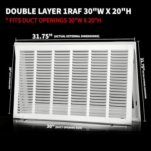 30'' x 20'' Return Air Grille Return Vent Cover - Image 4