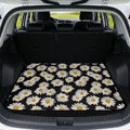 Black Daisy Universal Moving Trunk Mat 29"x39" – Heavy Duty Waterproof Cargo by Mintulipy