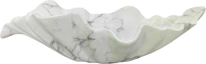 12" Large Decorative Bowl decor, Modern Home Decoration Scallop Bowl, Fashion by DecorativeBowl