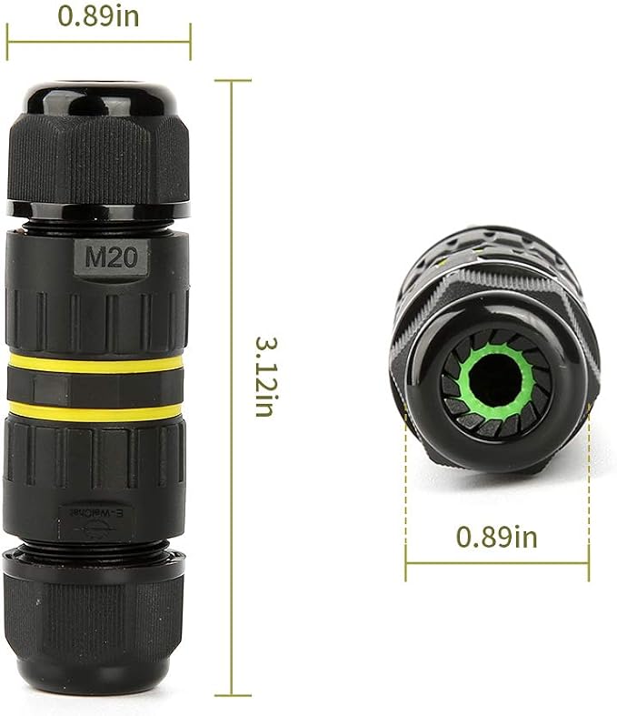 IP68 Waterproof Junction Box Outdoor External Sleeve Coupler, M20 Cable - Image 6
