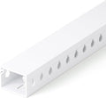 1.2"H x 1.6"W Cable Raceway, 12ft Under Desk Wire Management Channel, 4 Pack by ZhiYo