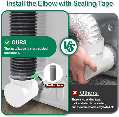 Dryer Vent Hose For Tight Space, Indoor Dryer Vent, Dryer Hose Vent Kit - Image 5