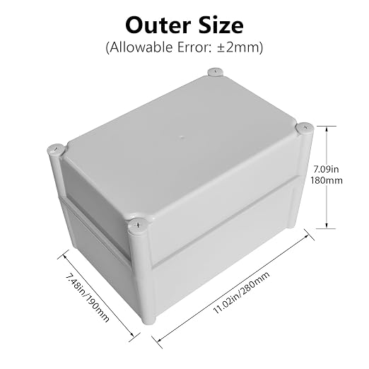 IP67 Waterproof Junction Box ABS Plastic Project Box Dustproof Electrical Box - Image 2