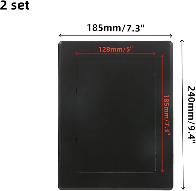 2Pcs 9"×7" ABS Access Panel for Drywall - Image 2