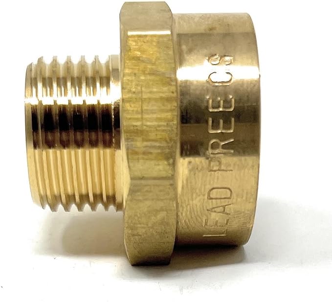 Cascada 1/2" G Thread Male to 3/4" NPT Thread Female Pipe Fitting Adapter - Image 5