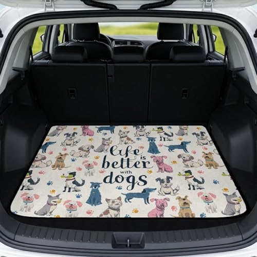 Dog Life Stroller Trunk Mat Universal Waterproof Cargo Liner by Mintulipy
