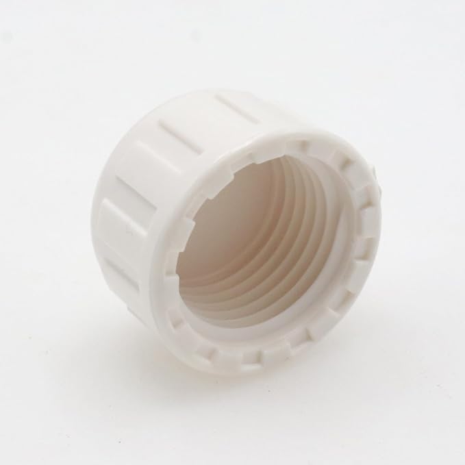 10-Pack PVC Female Thread End Cap Plug Fittings, 1/2Inch White | plumbing diy - Image 5