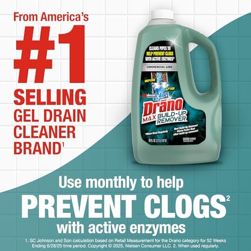 Drano Max FlowGuard Build-Up Remover, Enzyme Drain Cleaner - Image 2