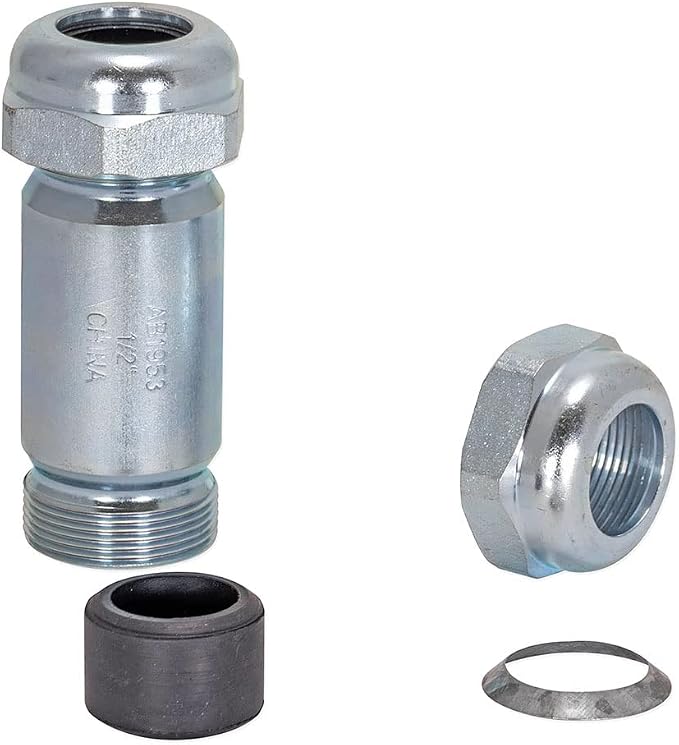 Eastman 3-7/8 Inch Long Pattern Compression Coupling, 1/2 Inch IPS, Galvanized - Image 5