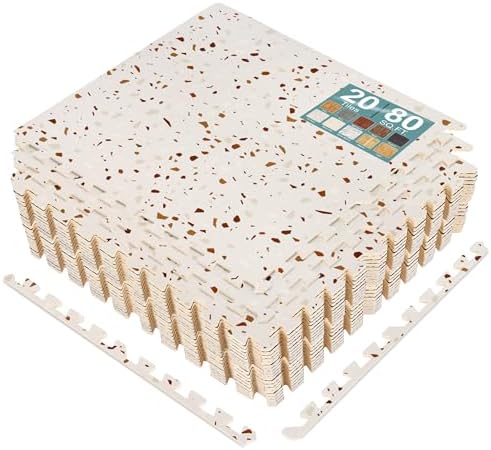Sorbus 80 Sq. Ft. Interlocking Terrazzo Foam Floor Tiles by Sorbus