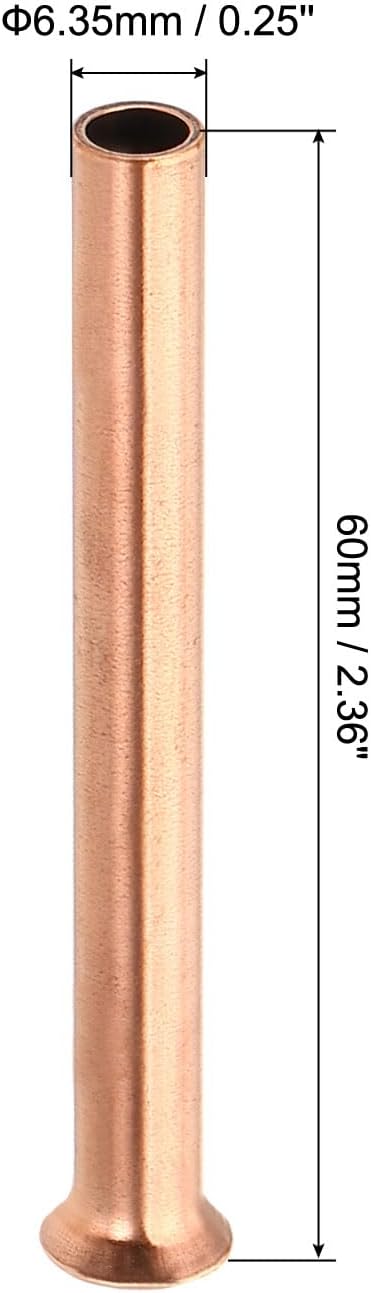 PATIKIL 1/4" OD Copper Flare Tube Fitting - Image 2
