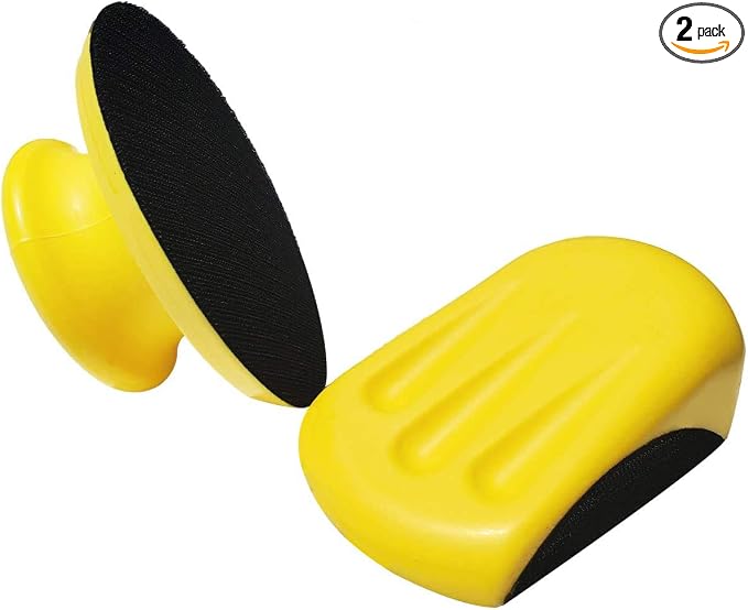 2 Pack 5 Inch Hand Sanding Blocks Round and Mouse-Shaped by Providequalityproducts