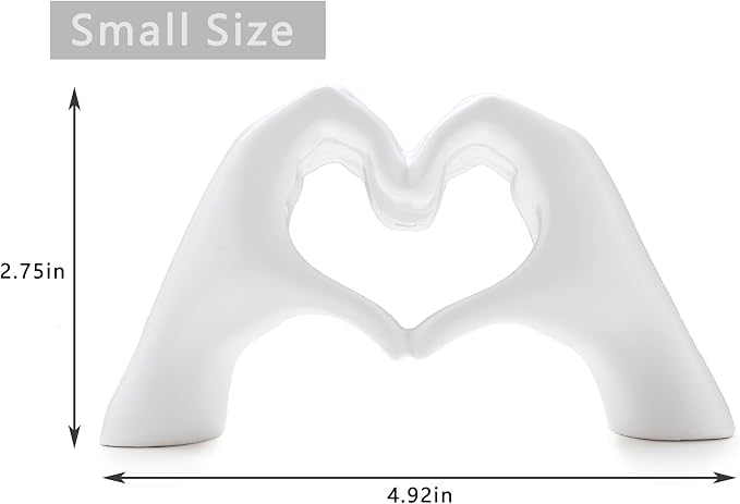 Small Heart Hands Sculpture Decor - Image 4