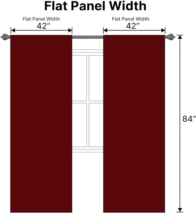 H.VERSAILTEX Christmas Blackout Curtains Thermal Insulated Window Treatment - Image 7