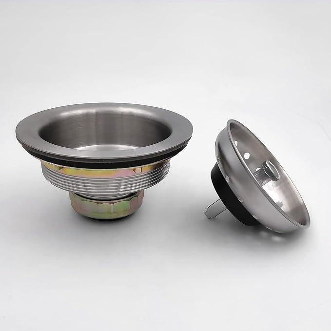 EADOT 3.5 Inch Nickel Sink Drain Assembly - Image 4