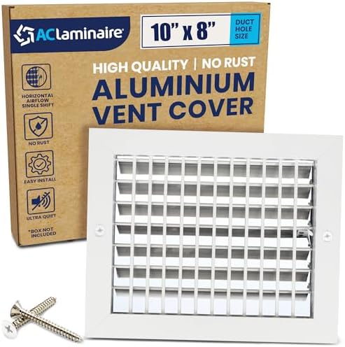 10" x 8" Duct Hole Adjustable Vent Cover by ACLAMINAIRE