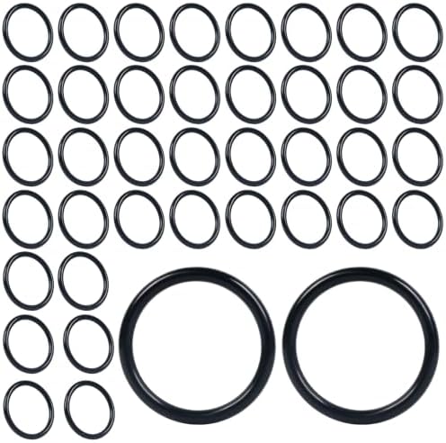 40 Pcs Sink Drain O-Ring, Plunger Rubber Gasket, Compatible by Unknown
