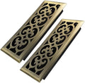 Howeall 4x12 Inches 2 Pack Heavy Duty Walkable Floor Register Easy Adjust Air by Howeall