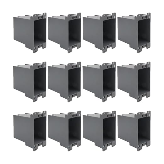 MAKERELE 20 cu 1-Gang Old Work Electrical Outlet Box（12 Pack） | Plastic by MAKERELE